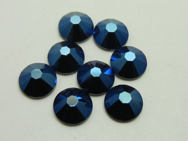 1 Gross 3ss METALLIC BLUE FLATBACK European Rhinestones